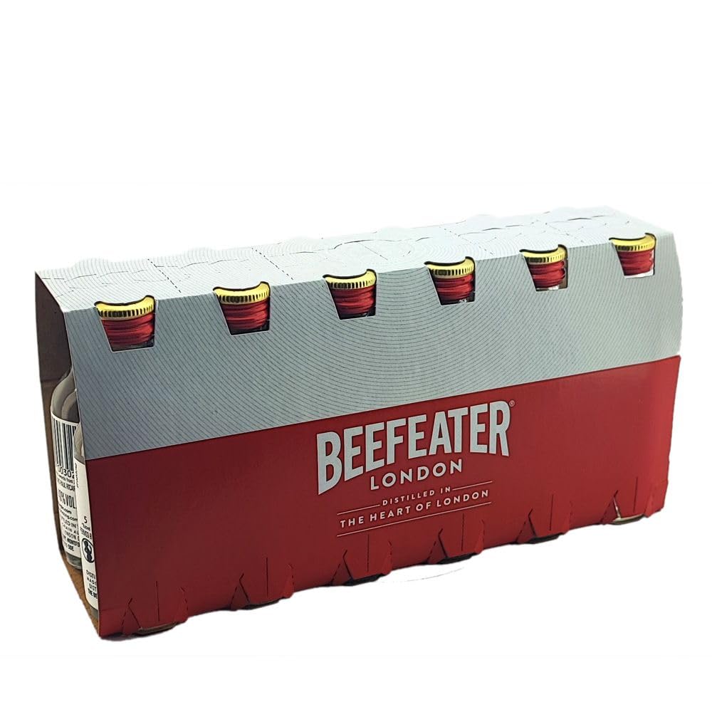 Pack 12 botellitas ginebra BEEFEATER 50ml miniatures