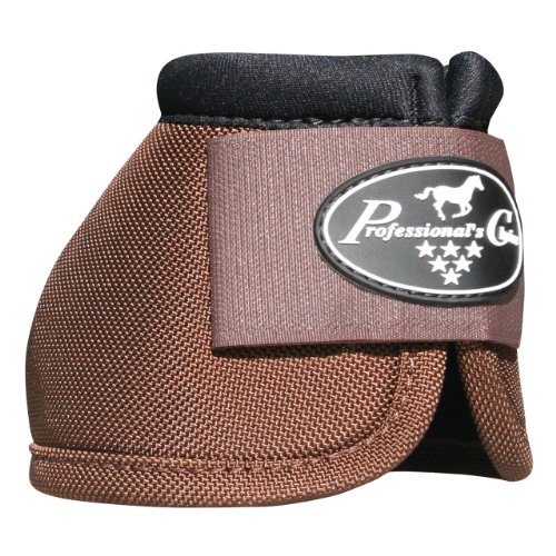 Professionals Choice Equine Ballistic Hoof Overreach Bell Boot, Pair (X-Large, Chocolate Brown)