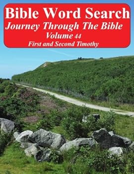 Paperback Bible Word Search Journey Through The Bible Volume 44: First and Second Timothy Extra Large Print Book