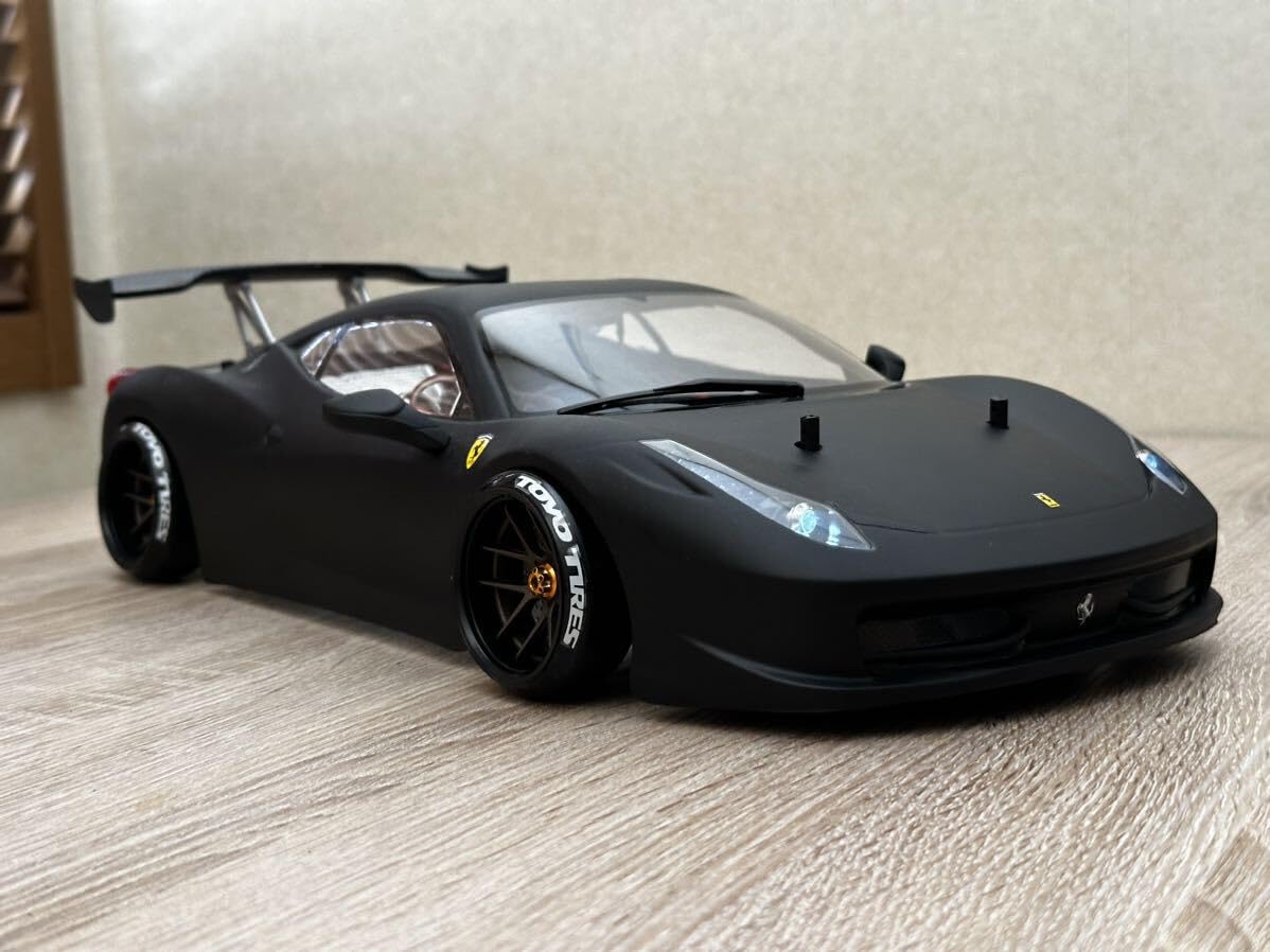 ゴールド、電飾付き❕ 10分1ラジコンボディ、Ferrari 599XX エンツォ
