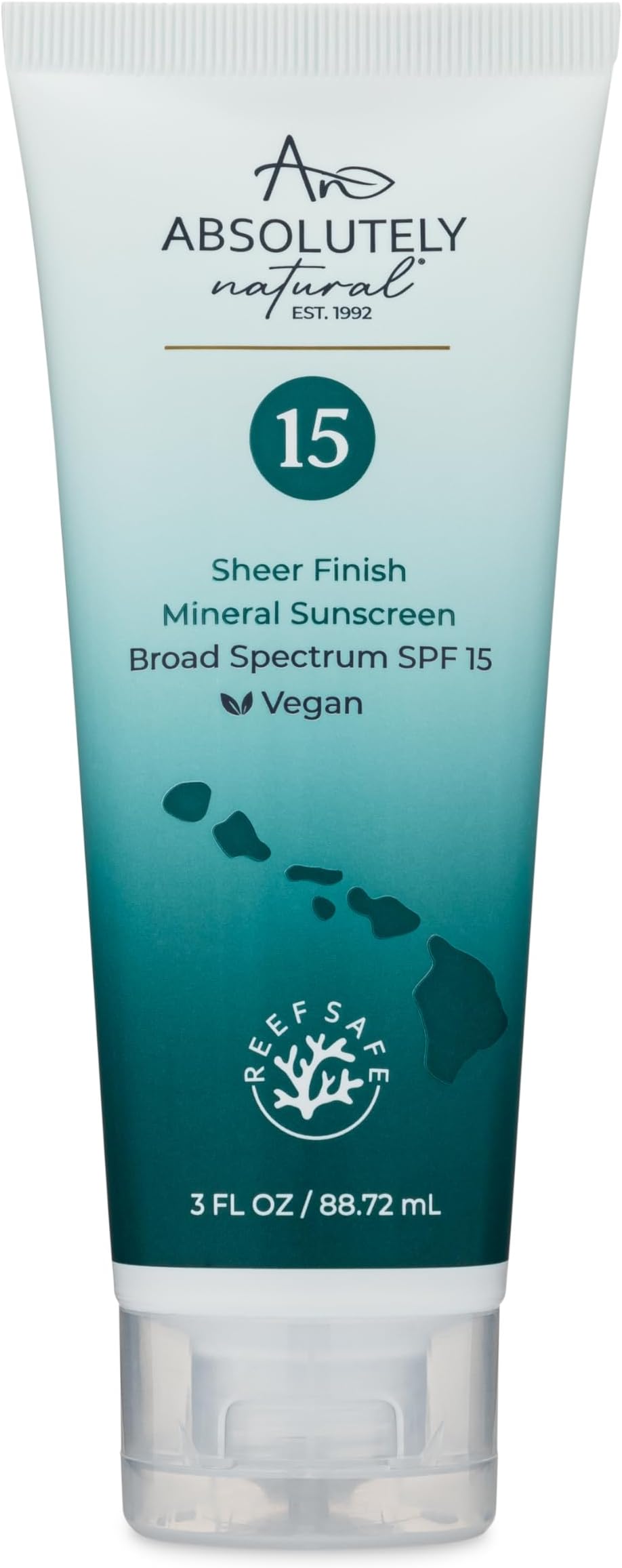 - Absolutely Natural - SPF 15 Mineral Sunscreen - Broad Spectrum Water Resistant Moisturizer Lotion For Body & Face - With Non-Nano Zinc Oxide, Vitamin E, & Antioxidants - Made in USA, 3 Oz