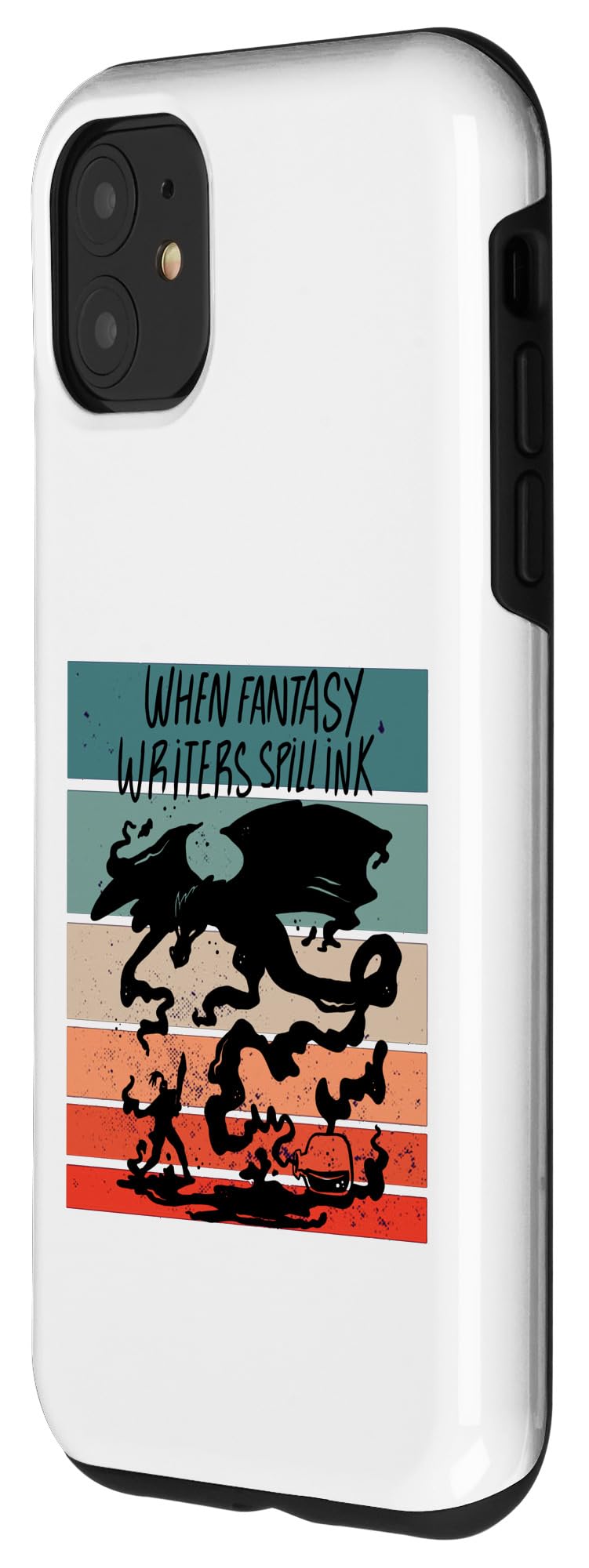 iPhone 11 Fantasy Writers Creative Writing Story Art Knights Dragons Case - Image 2