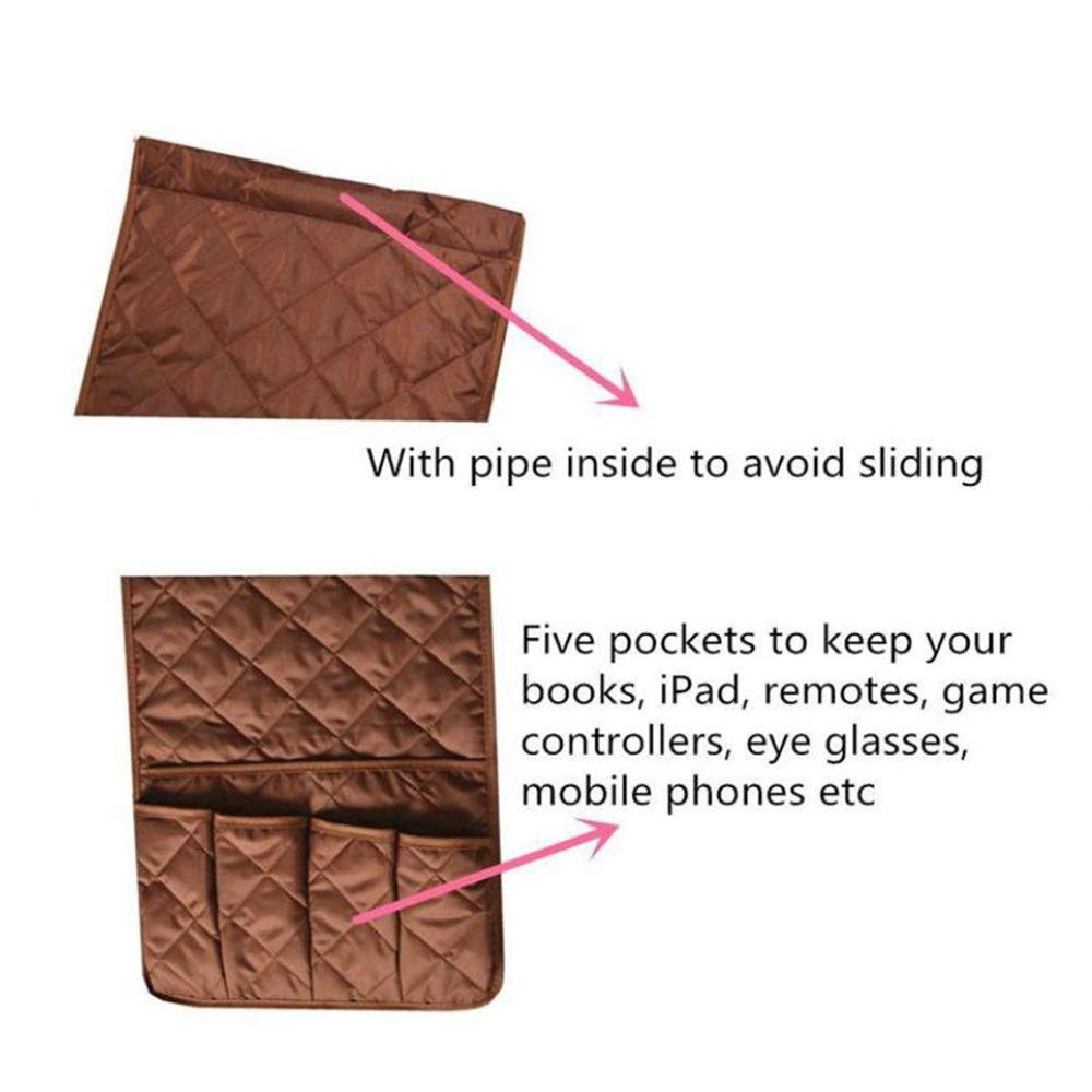 Podłokietnik Organizer Sofa Uchwyt na Sofę Fotel Caddy Krzesło Stabilne Łóżko Torba do przechowywania Wiszący podłokietnik Kieszenie do pilota TV Telefon IPad Book Czasopisma