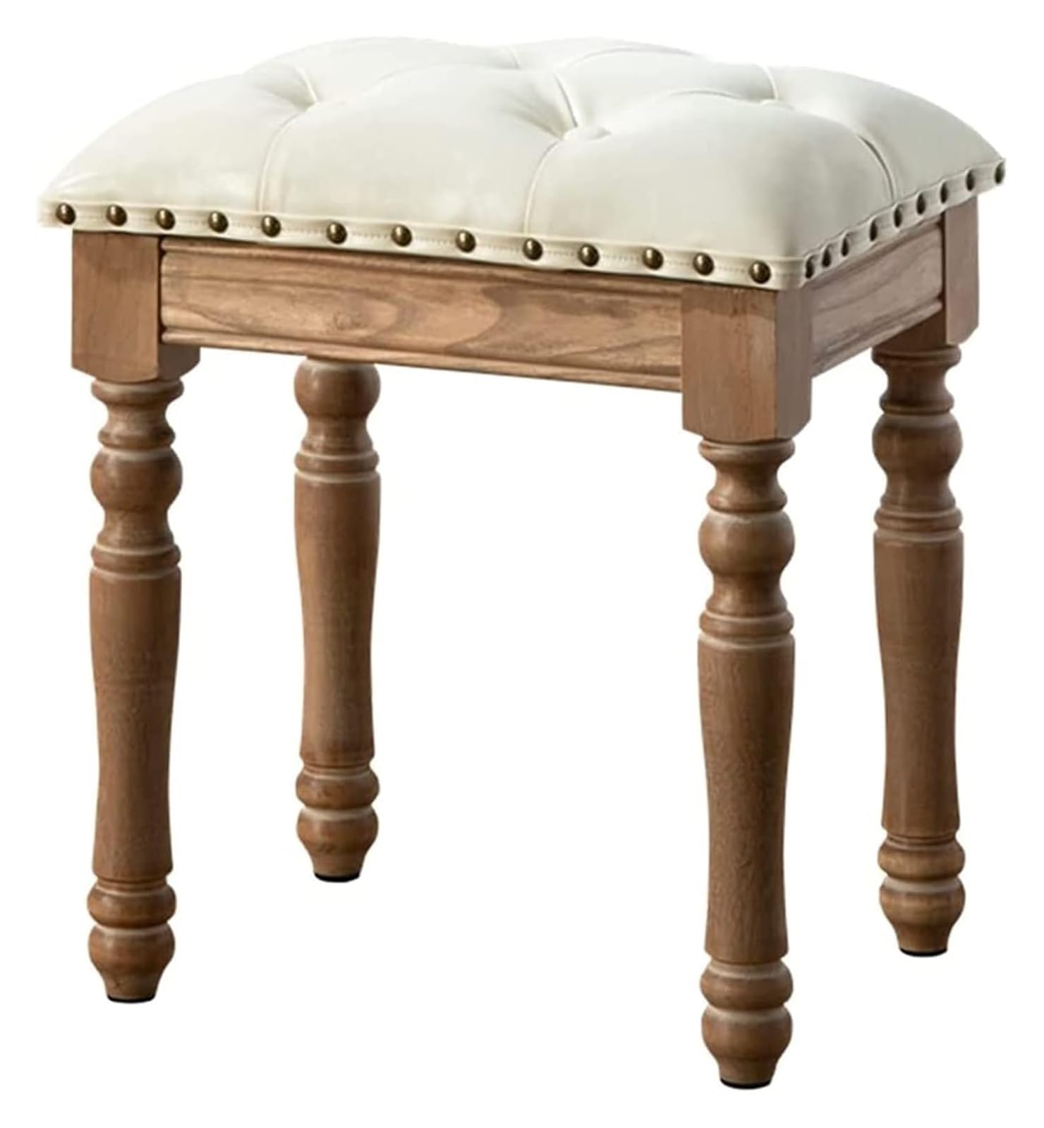 JIOWEUOE Sgabello da spogliatoio, panca da toeletta, sgabello per pianoforte, sgabello da spogliatoio in legno, sgabello per cambio scarpe da ingresso, sgabello da pranzo, bianco-3, bianco-3