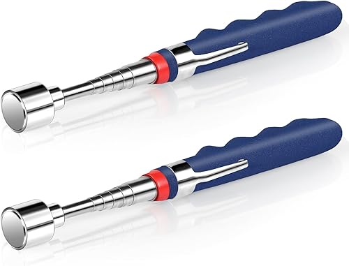 Copkim 2 piezas de 20 libras telescópica magnética herramienta de recogida extensible de 7 a 31 pulgadas, herramienta de recogida magnética Copkim 2 piezas de 20 libras telescópica magnética herramienta de recogida extensible de 7 a 31 pulgadas, herramienta de recogida magnética