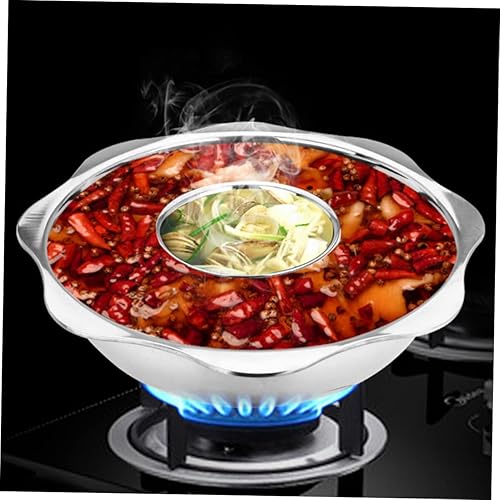 Miniatura 8 de Olla caliente de acero inoxidable Olla caliente Yang Olla caliente dividida Olla de mandarina Olla caliente Shabu Olla caliente china Utensilios de