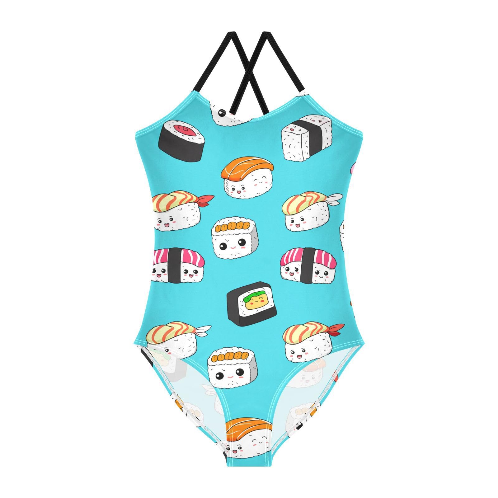 UMIRIKO Girls Cute Sushi One Piece Swimsuit Toddler Girls Bathing Suits Swimwear 5-6T 202c1808