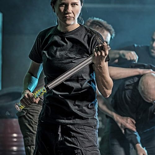 Miniatura 8 de Bate de béisbol utilizado para béisbol y defensa personal, aleación de acero, 24.8in