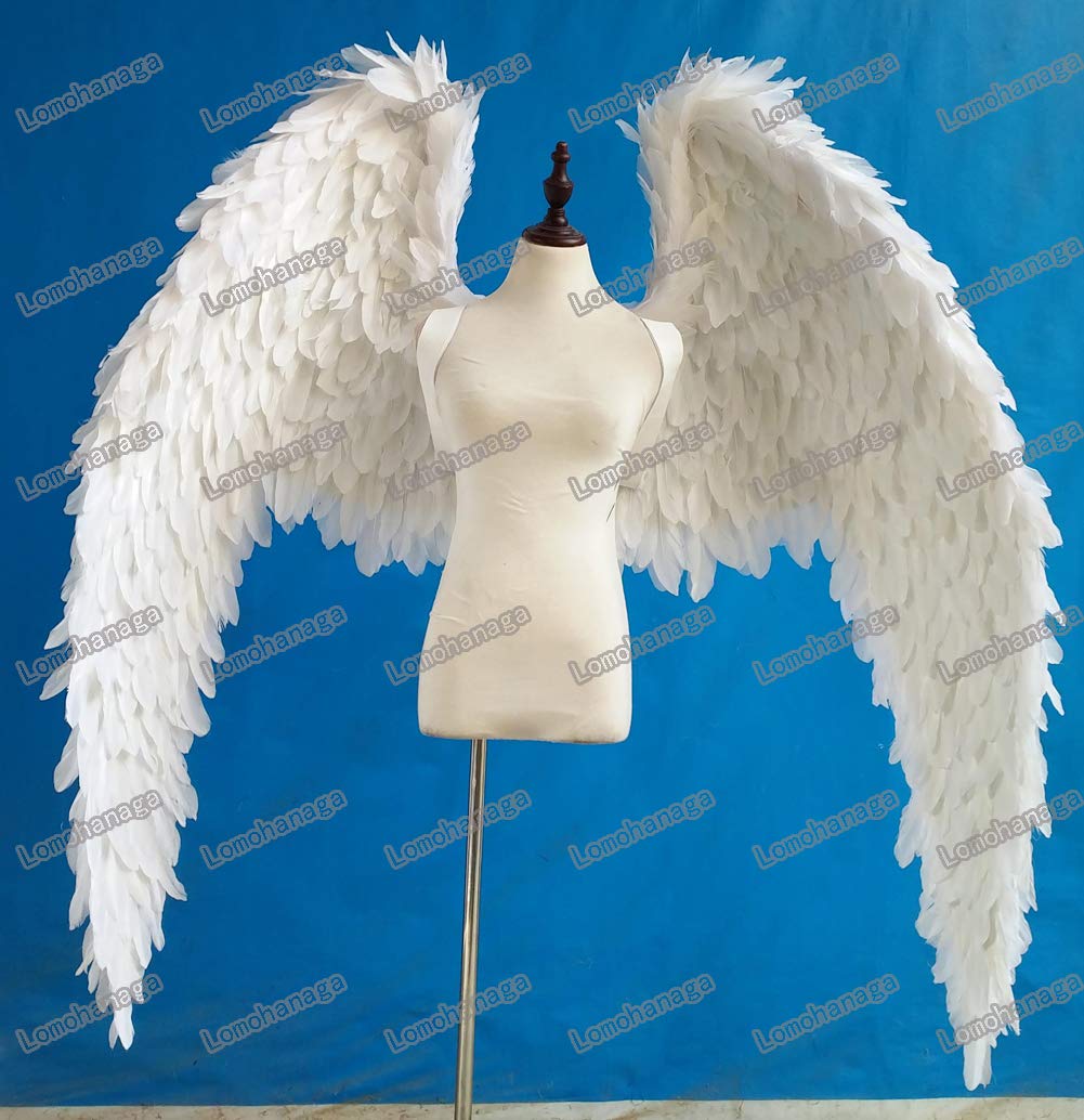 Amazon | Lomohanaga 天使 羽 コスプレ 道具翼 ウイング ホワイト