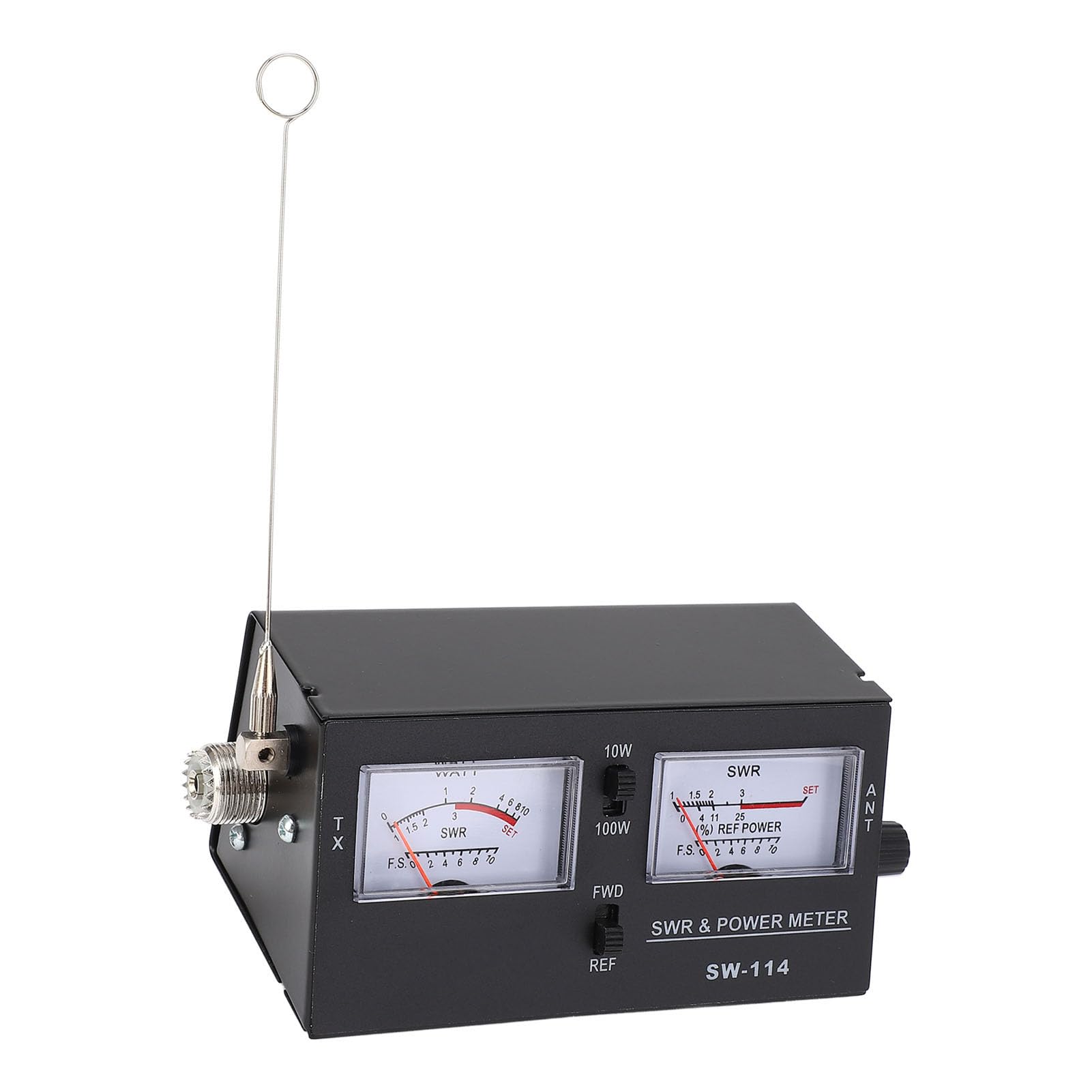 Medidor SWR digital, medidor SWR y medidor de potencia, con conector SO239, alimentado por batería para CB 27 30 MHz