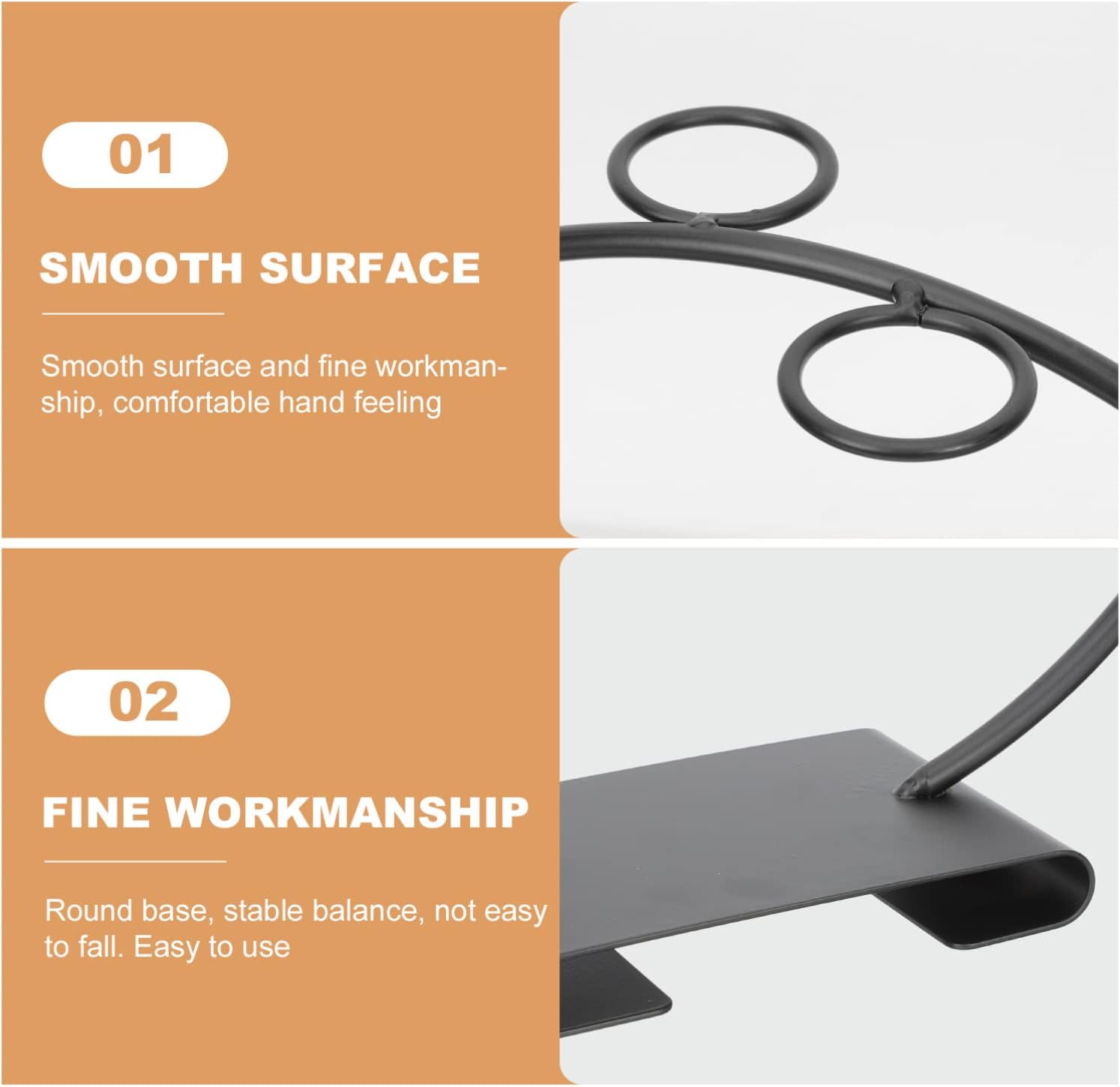 Ice Cream Cone Stand, 1 Pc Waffle Cone Holder Cupcake Cone Baking Rack with 6 Holes Waffle Snow Cones