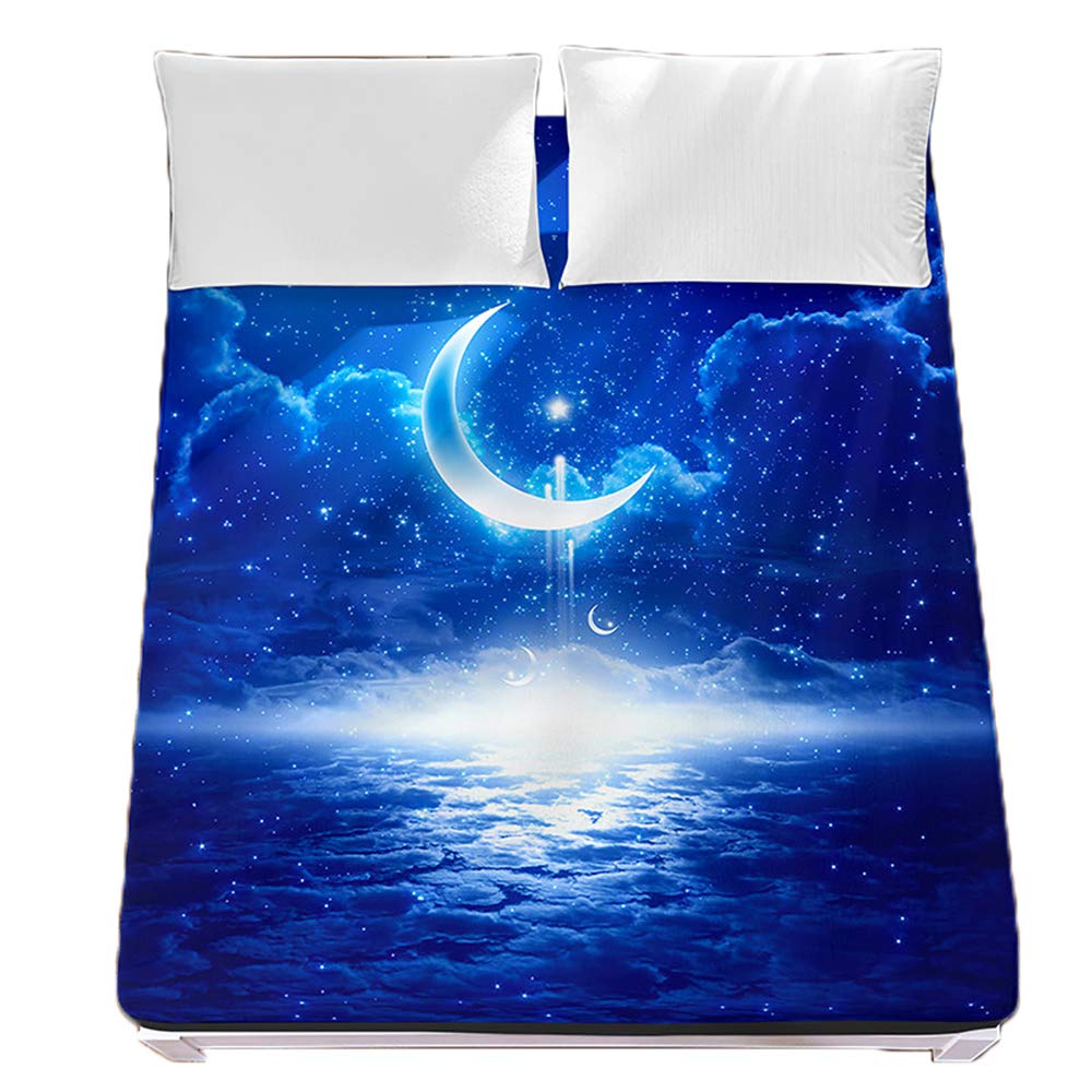 Drap housse ciel étoilé 140x200 pour transformer votre chambre en cocon