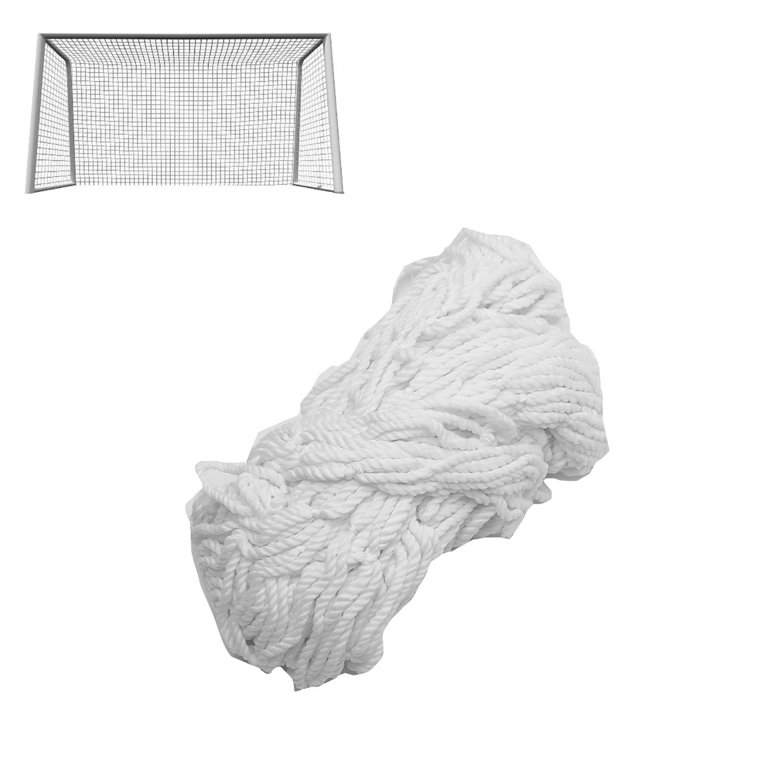 Soccer Goal Net, Football Net Soccer Netting Sports Soccer Replacement Goal Nets Full Size Football Goal Post Netting(6X4FT)