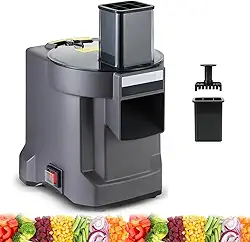 Fatiador de Legumes Eletrico,Cortador de Legumes,Cortador de Legumes Eletrico,picador elétrico de vegetais 3 em 1 e picador multifuncional ajustável