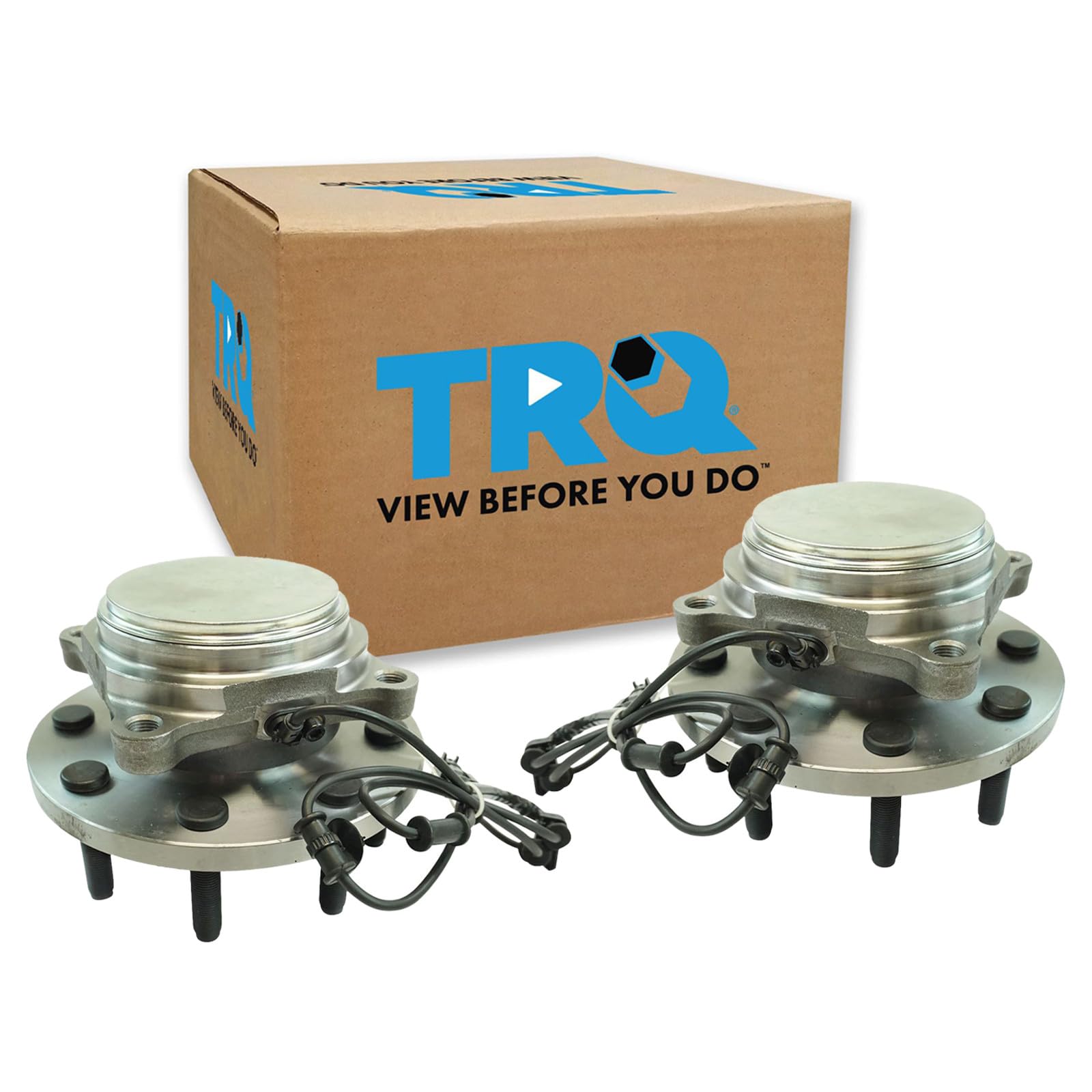 TRQ 2 Piece Front Wheel Bearing &amp; Hub Assembly Set