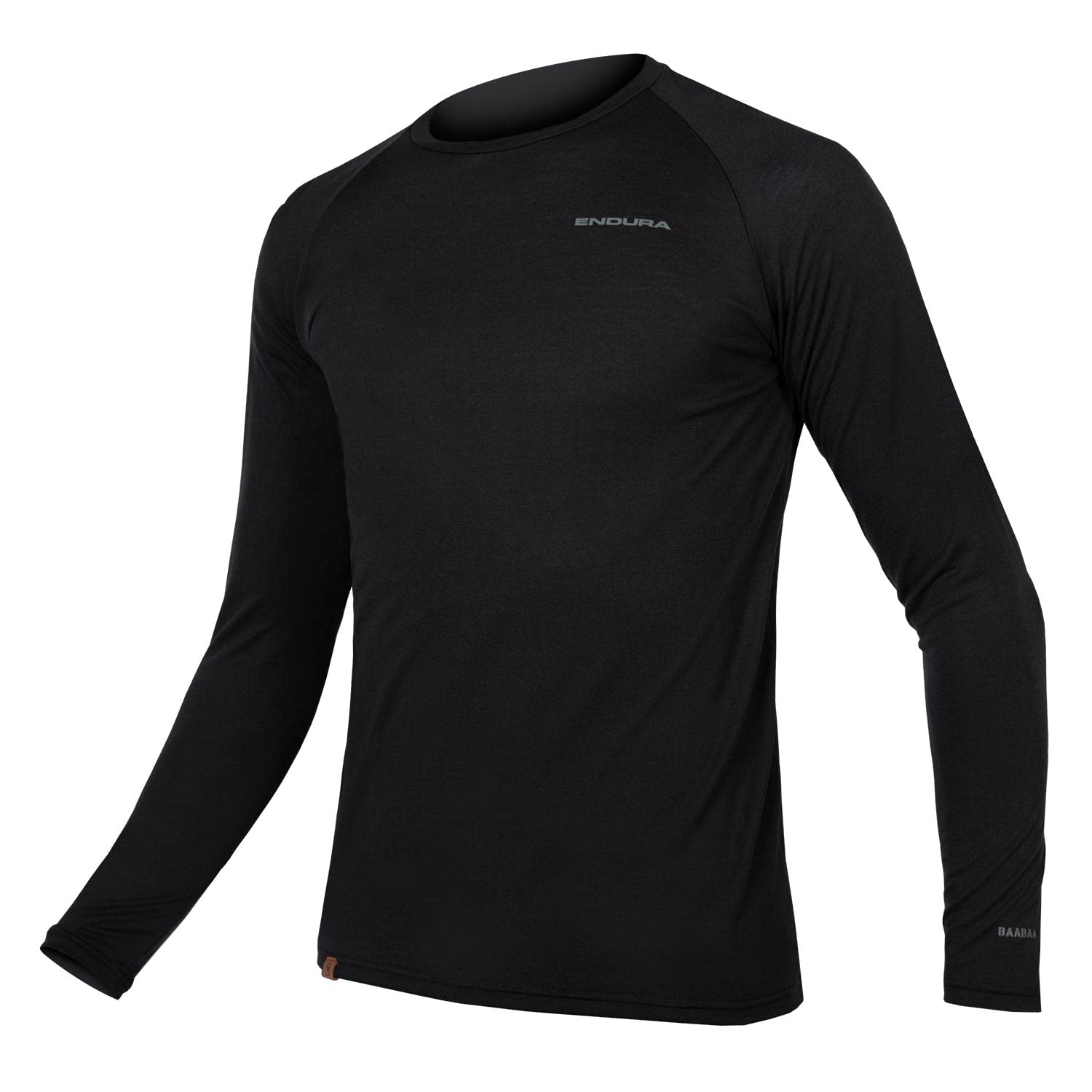 Endura Black Baabaa Blend Long Sleeve Cycling Base Layer