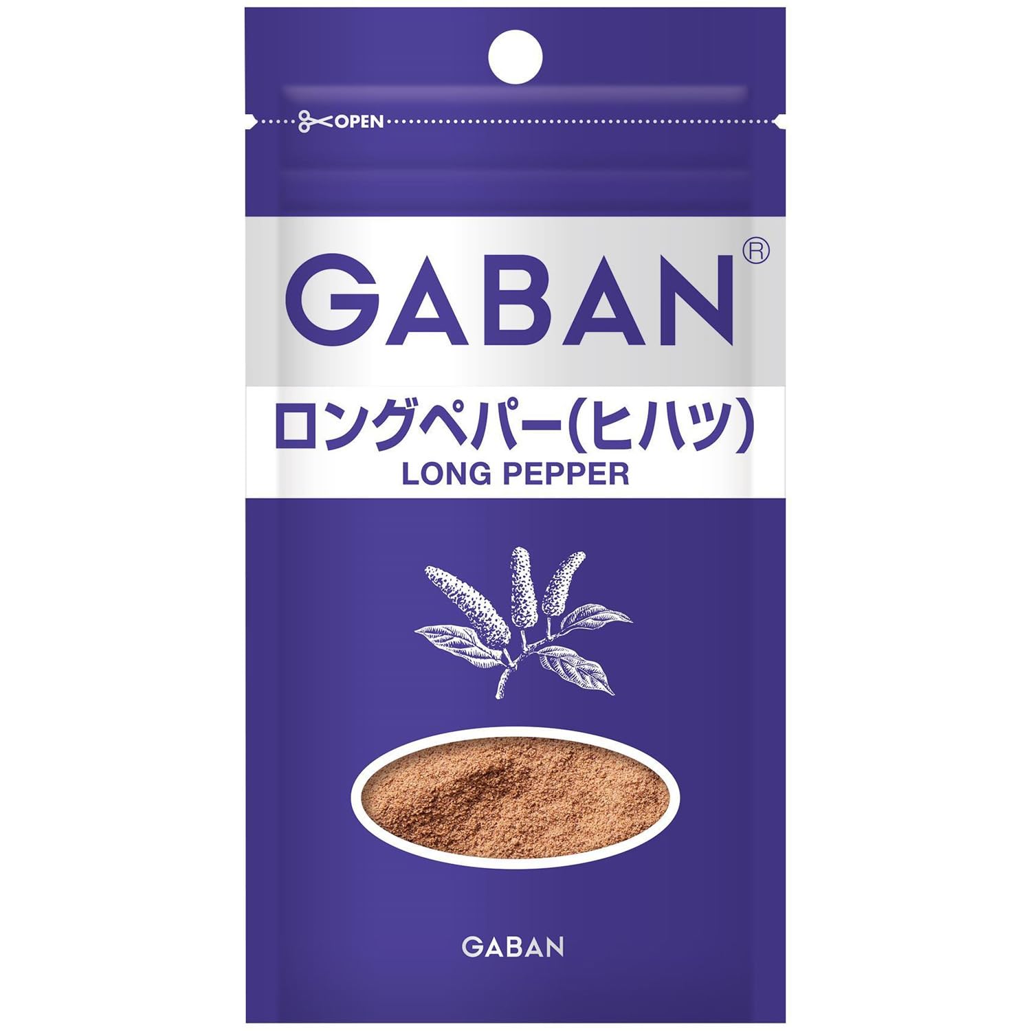 ハウス ＧＡＢＡＮ(ギャバン) ロングペパー（ヒハツ） 袋 7g[お試しサイズ！使いやすいファスナー付き］