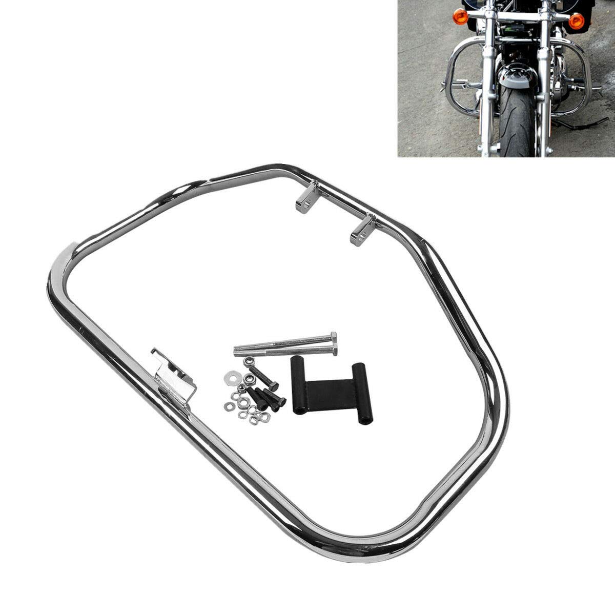 XFMT 35mm Chrome Motorcycle Engine Guard Highway Crash Bar For Harley Sportster 883 1200 XL 84-03