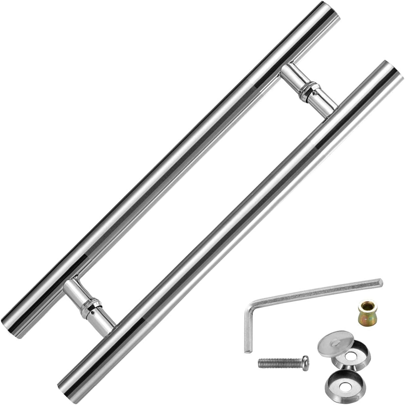 for Pipe Diameter 38mm,Sliding Door Handles Stainless Steel Glass Door Handle