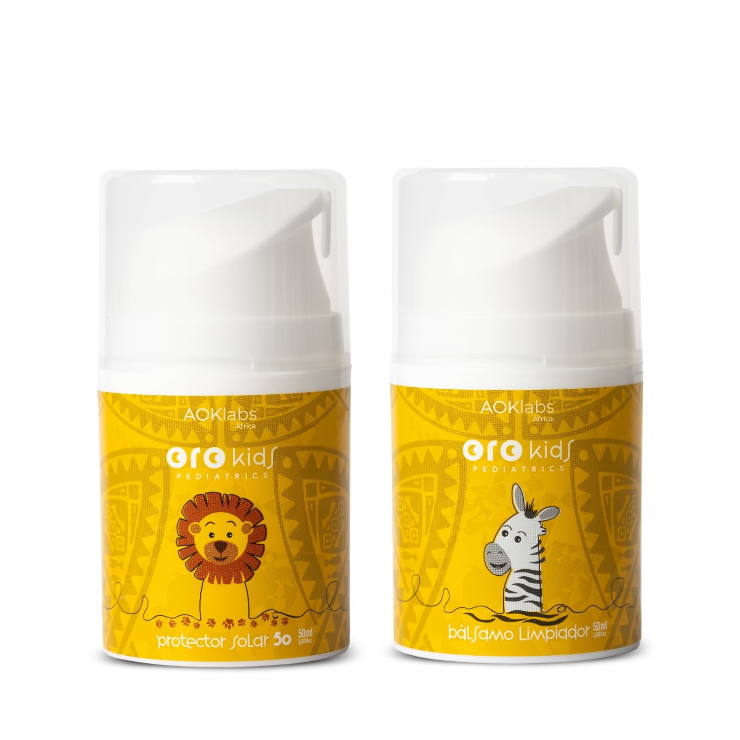 Pack Oro Kids Bálsamo Limpiador 2 en 1 50ml + Oro Kids Protector solar 50 SPF en crema 50ml.