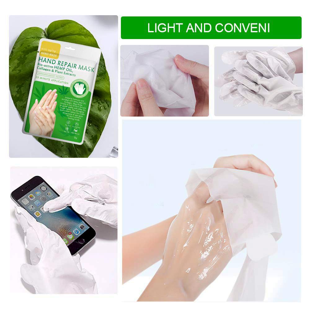 Maschera per Mani 3 Paia Guanti Idratanti Mani Maschera Antietà Rigenerante Nutriente per Invecchiamento a Secco e Screpolate per donne e uomini