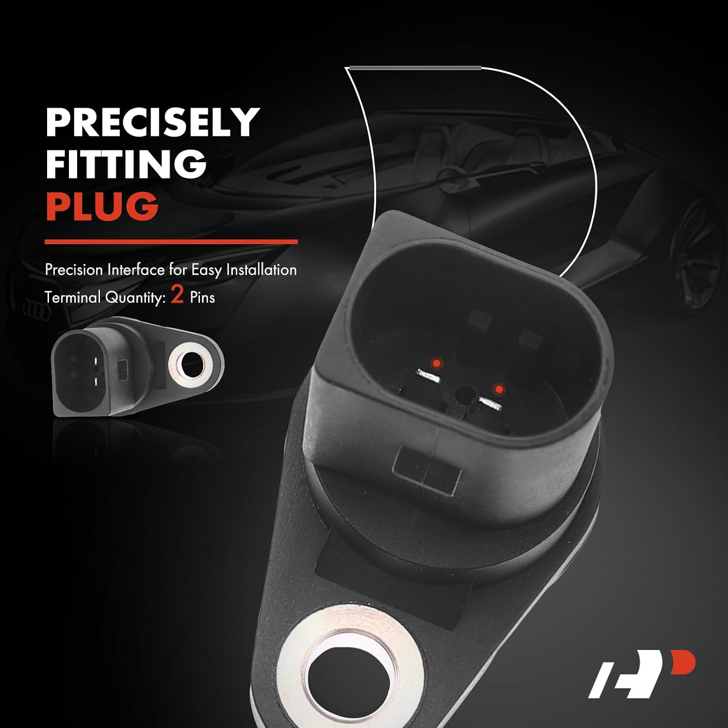 A-Premium Engine Crankshaft Position Sensor Compatible with Volkswagen Jetta 08-10 12-13, Tiguan 09-17, Beetle, CC, Eos, GTI, Golf City R & Audi A4 09-12, Q5 11-12, A5, A3, Q3, TT, Replace# 9008019013
