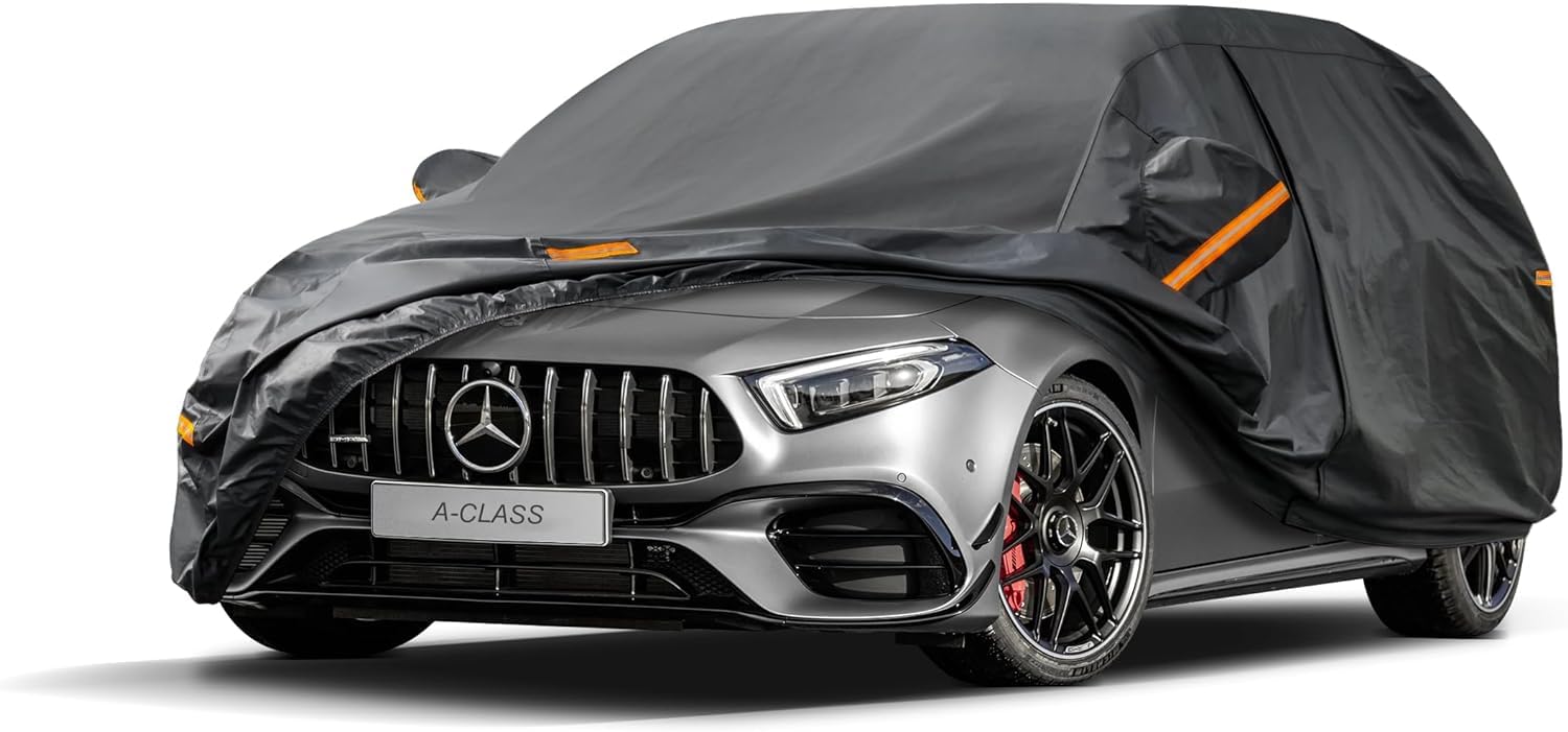 Kayme Funda Coche Exterior, Compatibles con Audi A3 Sportback(1996-2025), Cubierta para Coche Impermeable Transpirable Anti-UV Antipolvo de 7 Capas, Cubre Coche con Cremallera y Forro de Algodón. — view 56