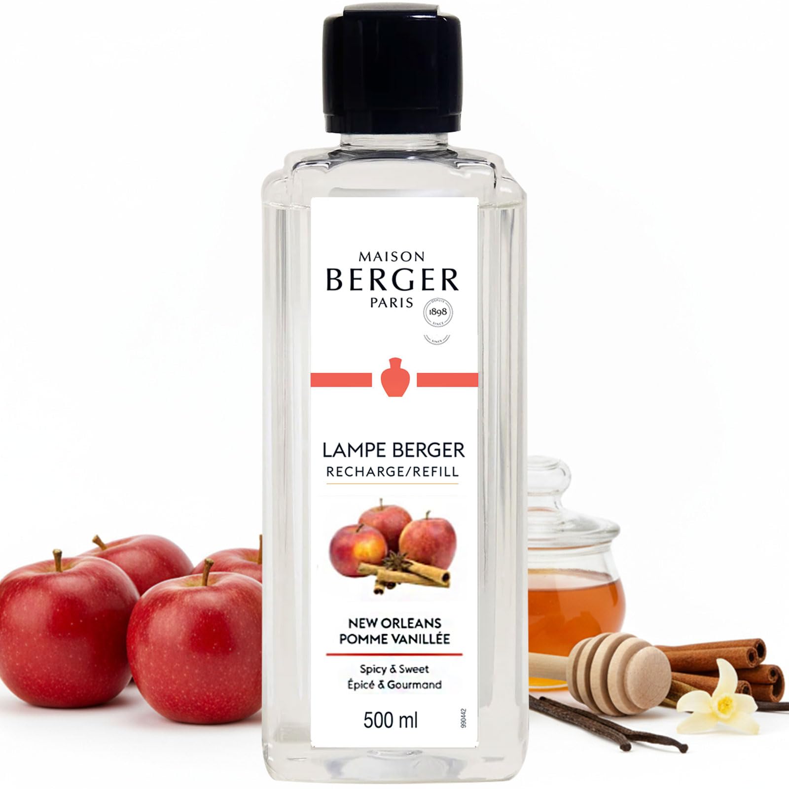 MAISON BERGER - New Orleans - Lampe Berger Fragrance Refill for Home Fragrance Oil Diffuser - 16.9 Fluid Ounces - 500 milliliters