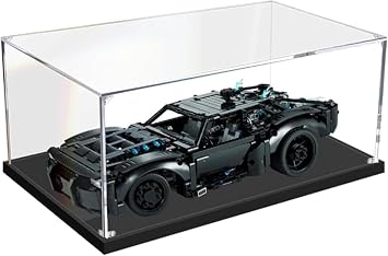 Acrylic Display Case for 42127 The Batman - Batmobile, Acryl Display Case Box, Transpare Car, Super Sports Car Exclusive Collectable Model, Transparent Dustproof Display Box, 50 x 25 x 20CM