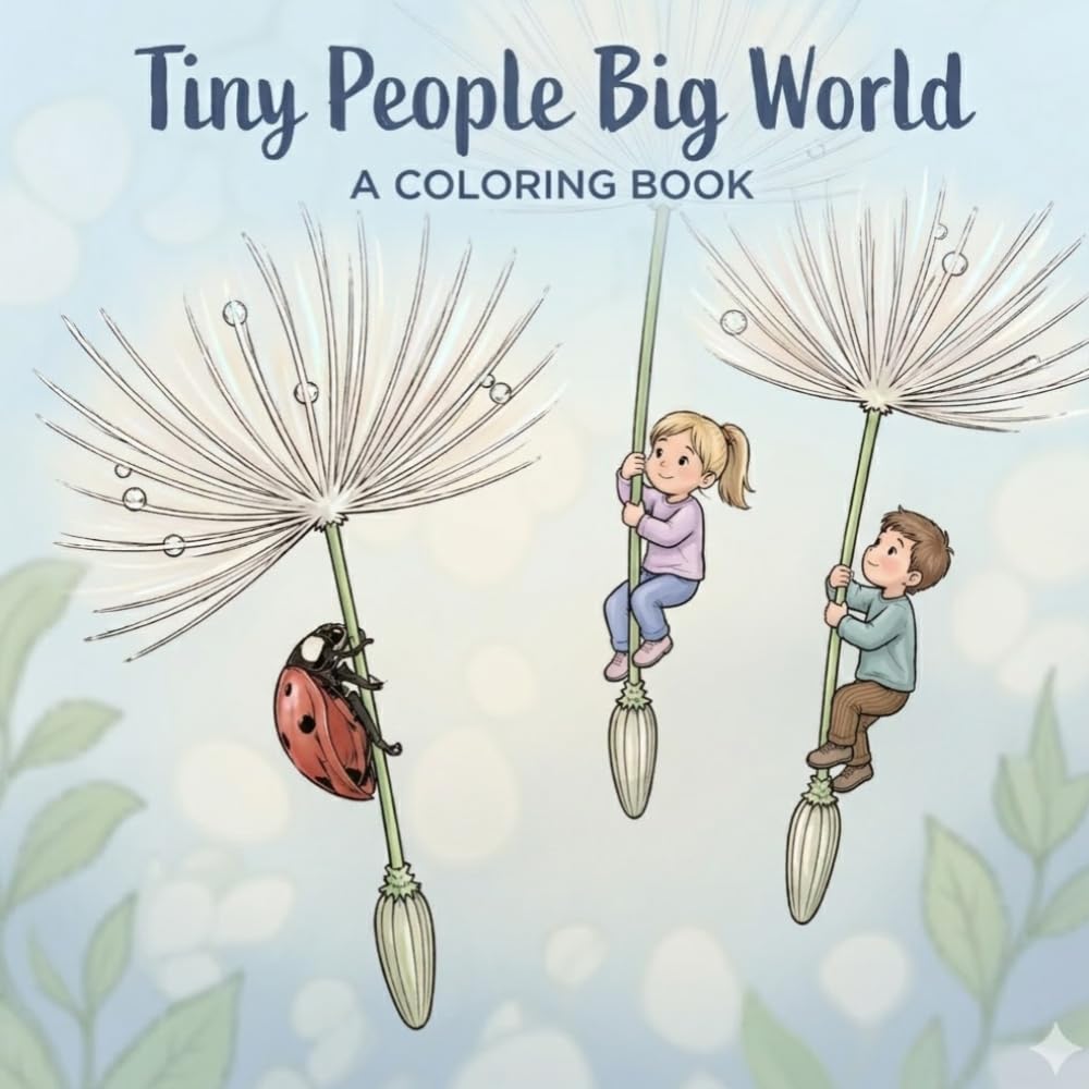 Tiny People, Big World: A Coloring Book of Tiny Adventures in an Everyday World