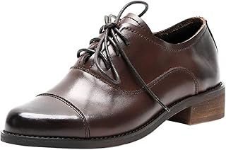 Women's Brogue Lace-up Leather Oxford - Buy now