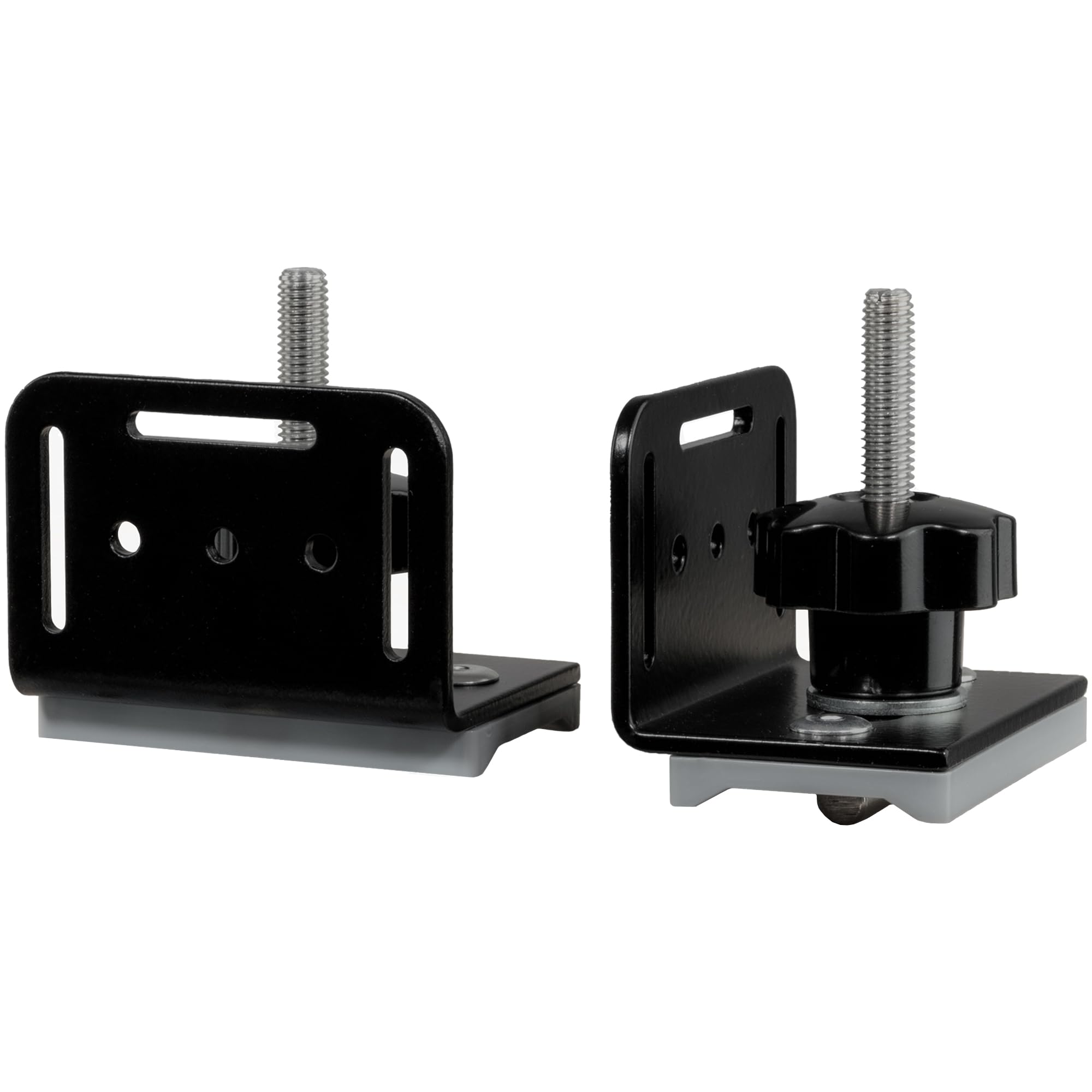 Ladungssicherungswinkel für VW T5, T6, T6.1 California, Multivan Sitzschiene (2 Stück), Stahl und ABS Kunststoff, robust, universell einsetzbar