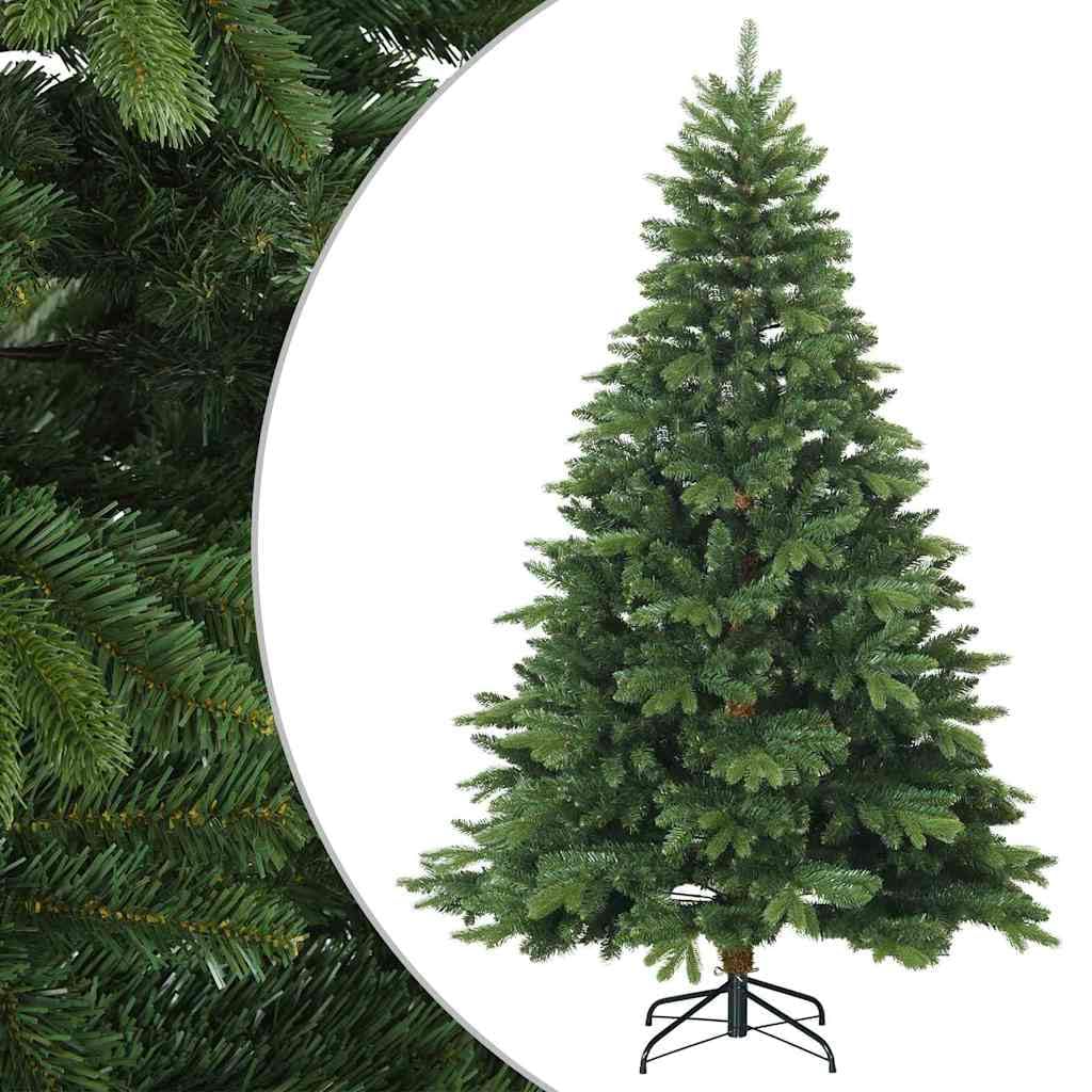 Albero di Natale artificiale verde, 210 cm, con rami articolati