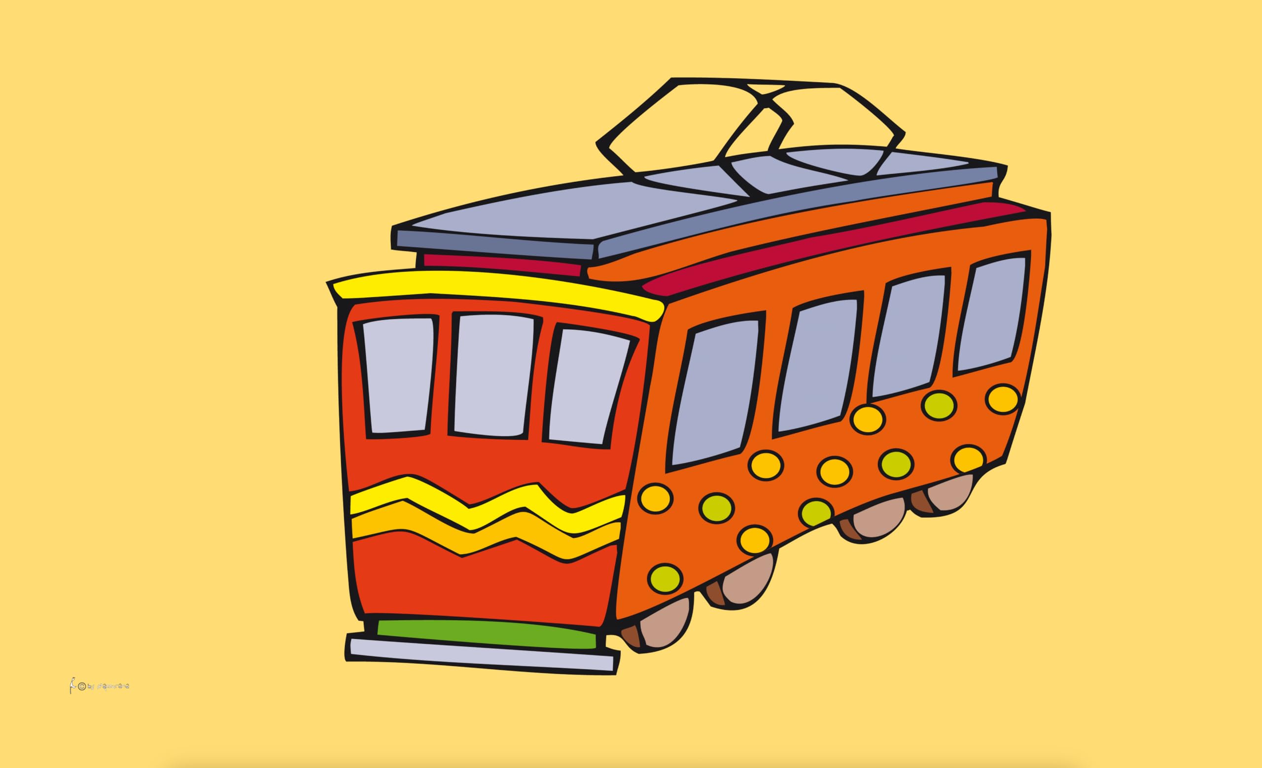 Drapeaux amusants de tramway pour enfants pour créer des souvenirs d'enfance magiques