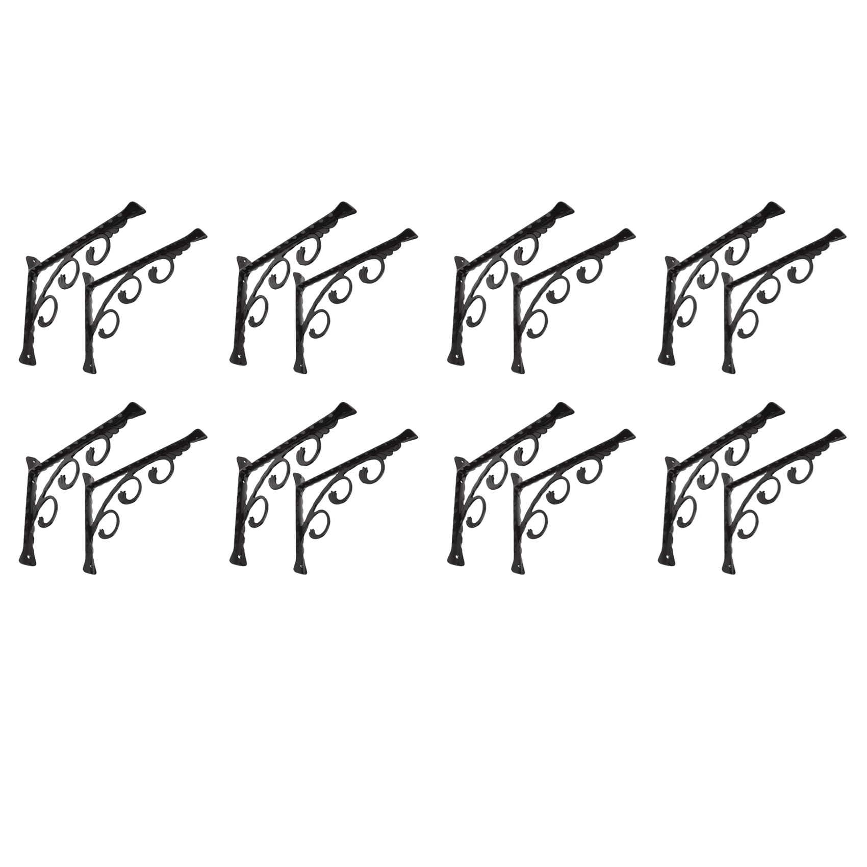Hndhbfgrt 16Pcs Wall Mounted L Shaped Angle Bracket Multifuntional Brace Shelf Brackets Decorative Shelf Brackets Wall Brackets S