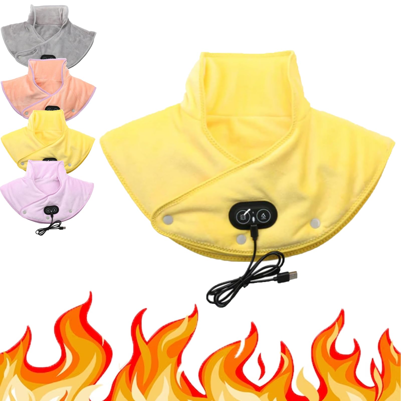 Heating Pad for Neck and Shoulders (Yellow)