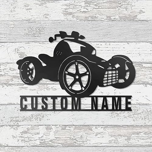 Miniatura 18 de IZI POD Arte de pared de metal personalizado para motocicleta, letrero personalizado con nombre de familia, decoración de pared con nombre de Diseño