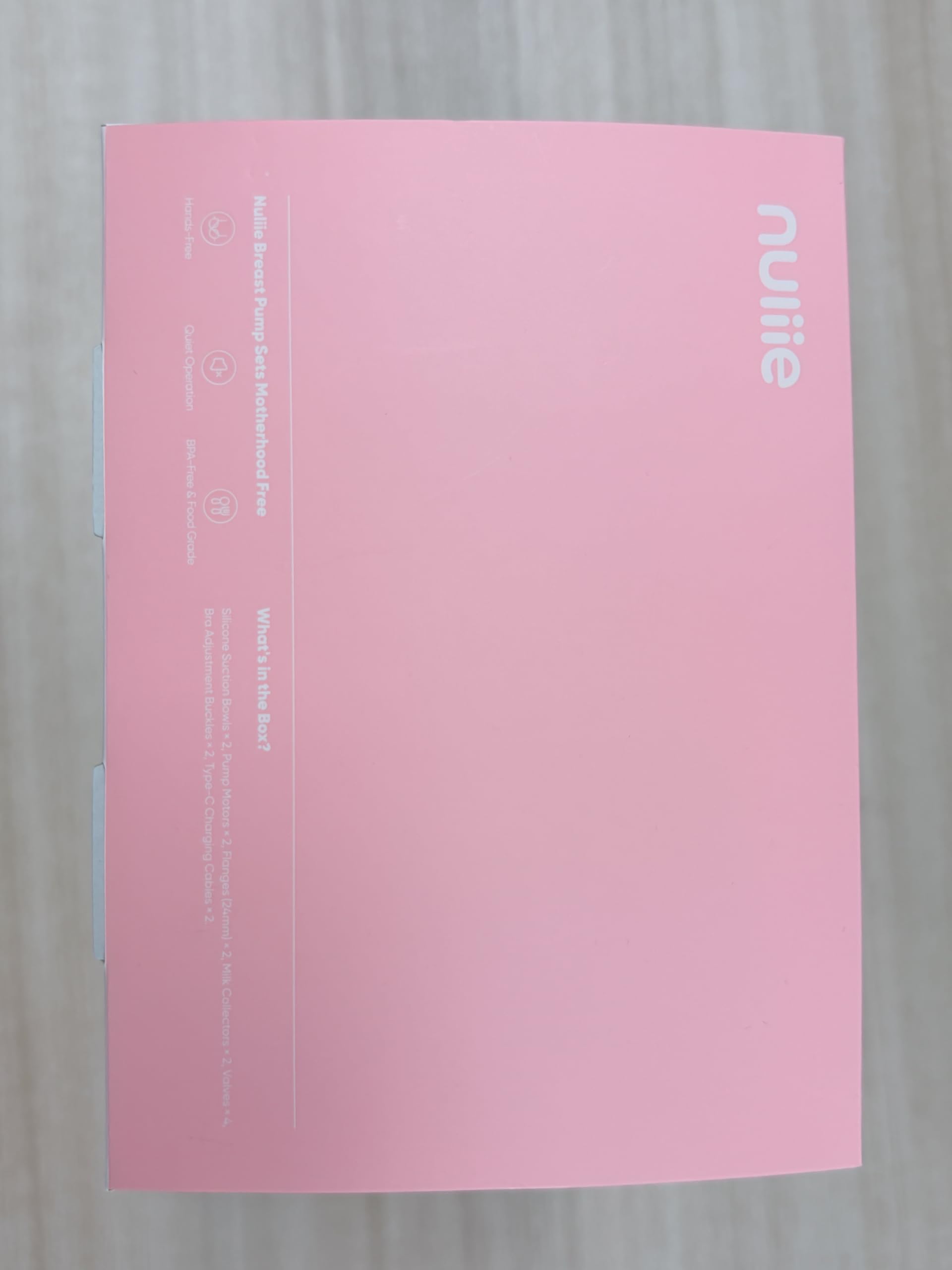 Nuliie Extractor de leche eléctrico manos libres (2 paquetes, color gris claro)