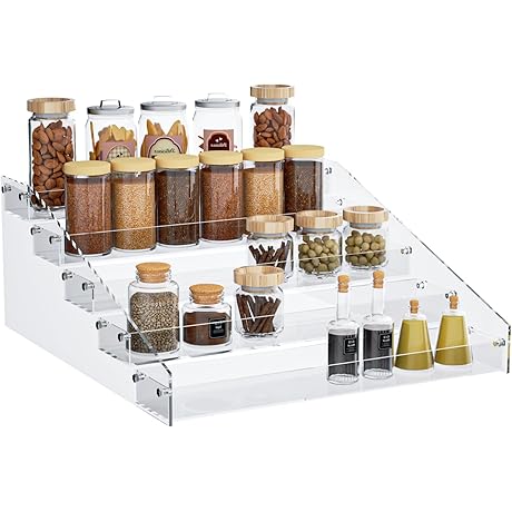 Doll Organizers and Storage Collection: 5-Tier Acrylic Display Shelf