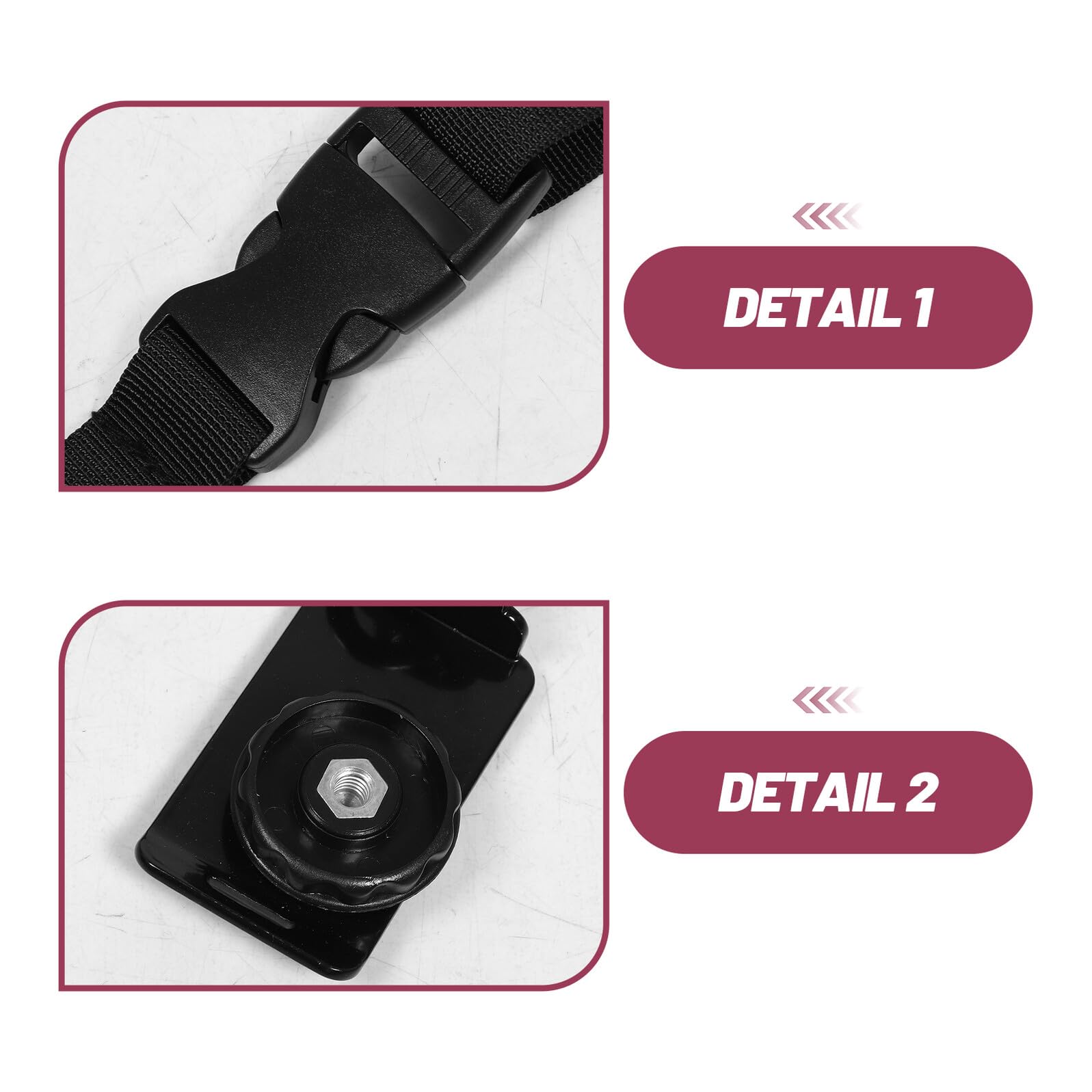 Correa para Cámara Fotográfica Ergonómica Acolchado y Longitud Ajustable, de Fibra de Poliéster y Aleación, Adecuado para Fotografía y Senderismo