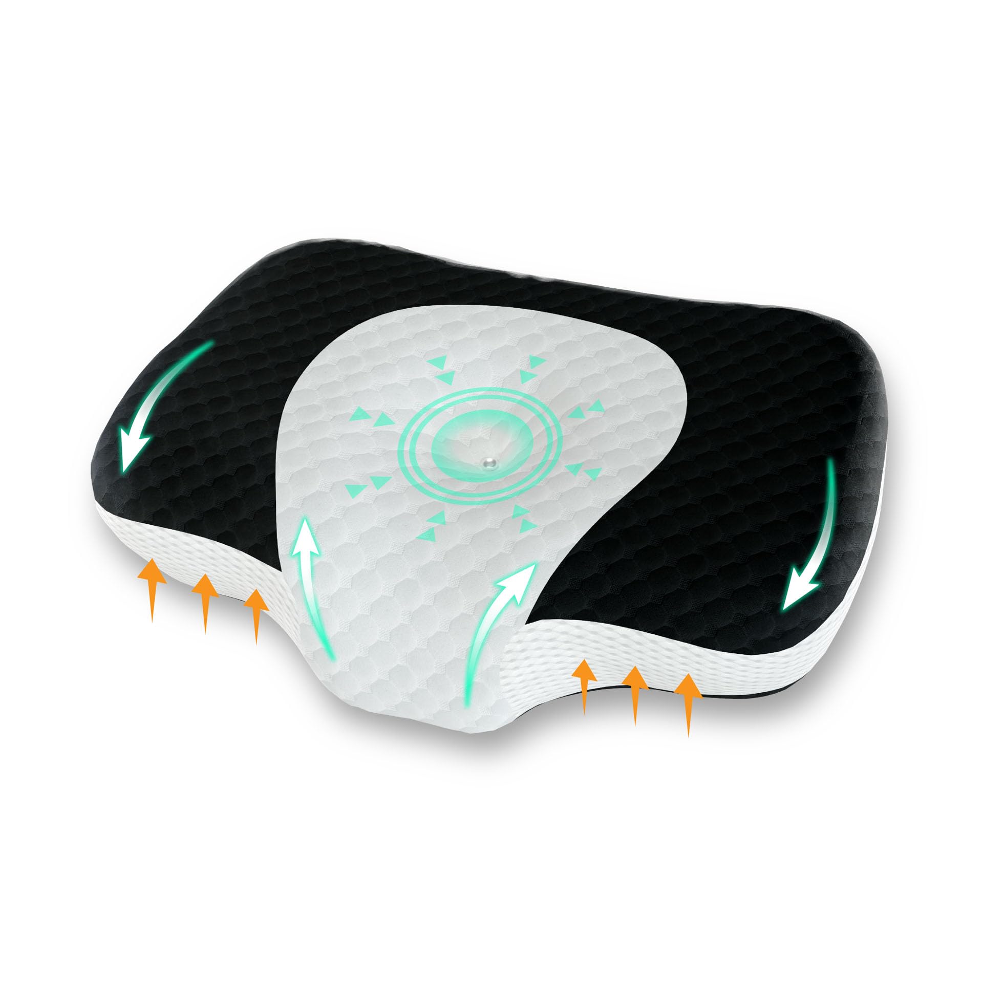 DMD Collective – Memory Foam Neck Support Pillow for Neck Shoulder Pain Sleeping, Orthopaedic Cervical Pillow-Ergonomic Pillow, Contour Bed Pillows with Washable Cover for Side Back Stomach Sleepers