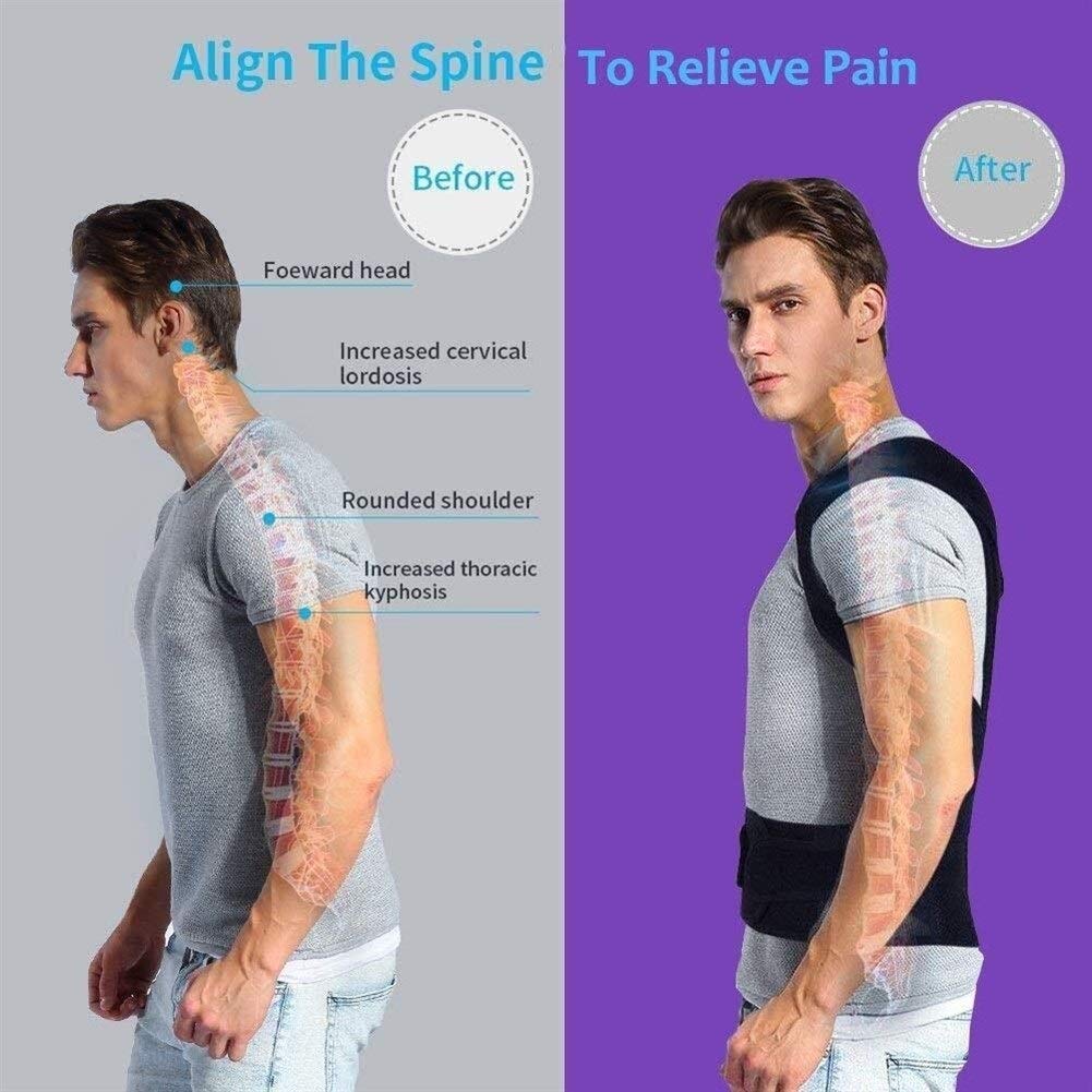 Corrector de postura de espalda para adultos, soporte lumbar para hombro, soporte para el cuidado de la salud, corsé para la espalda (tamaño: XXXXL)