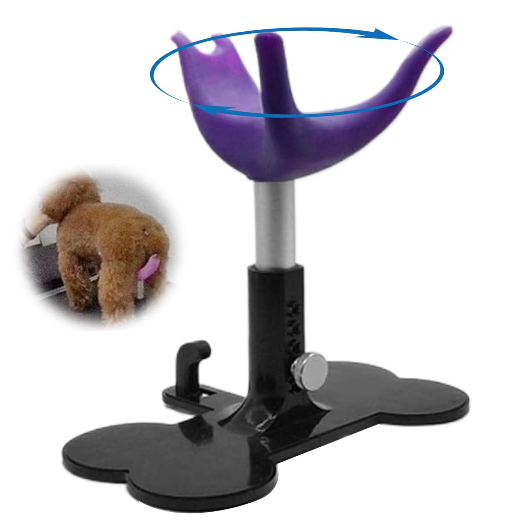 Jorzer Dog Grooming Stand, 5.7"-7.3" Silicone Adjustable Dog Stand for Grooming Keeps Dogs Standing Up for Both Large and Small Support for Bathing Trimming.