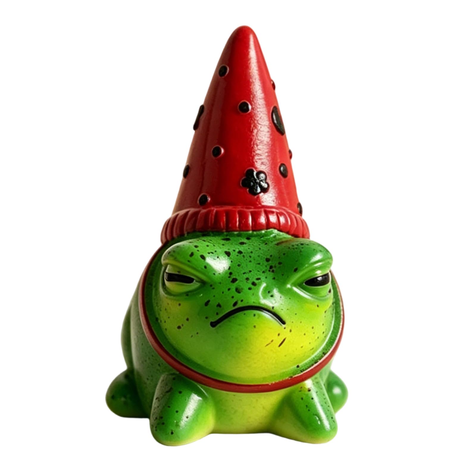 Tsophreniq Frogs Figurine with Party Hat Colorful Resin Decoration for Home Desk and Garden Yard Lawns Ornament Collectible Small Frogs Statue