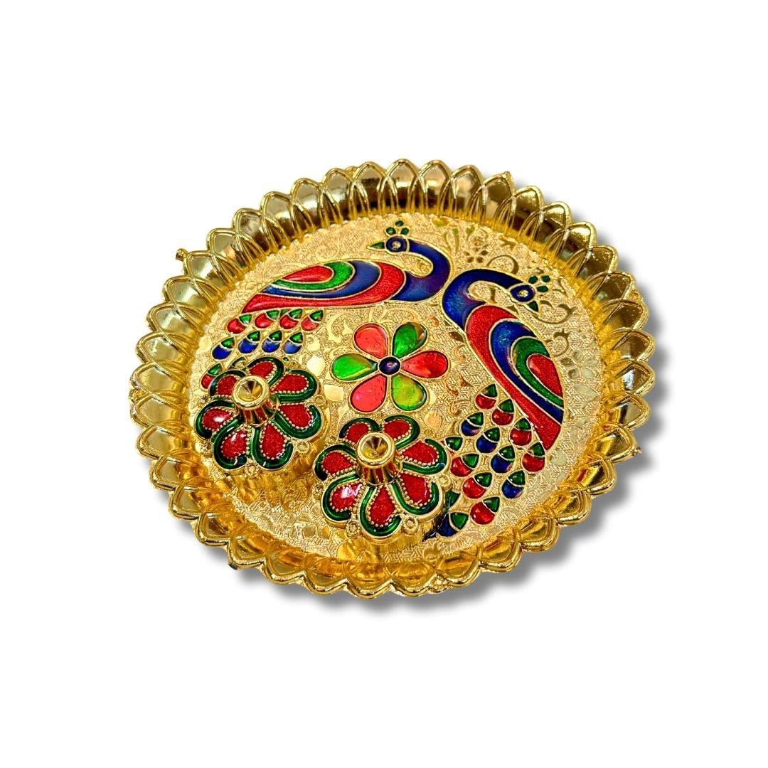 Haldi Kumkum Return Gift Set - Traditional Pooja Thali -5