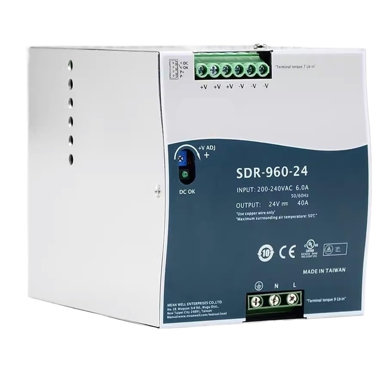 SWEWDSQG 960W Single Output Industrial Switching Power Supply SDR-960-24 SDR-960-48(SDR-960-48)