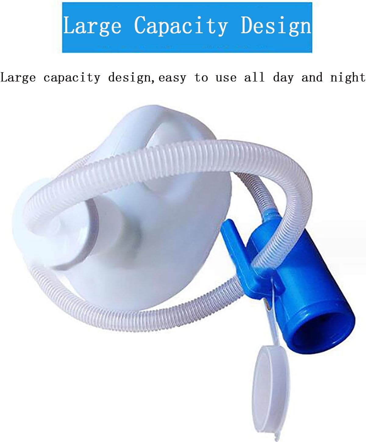 ICEMOB Pee Bottle for Men with 104Cm Hose,2000ML Portable Urinals for Men,Clear Scale,Male Urine Bottles Non Spill for Car,Travel,Camping,Reusable