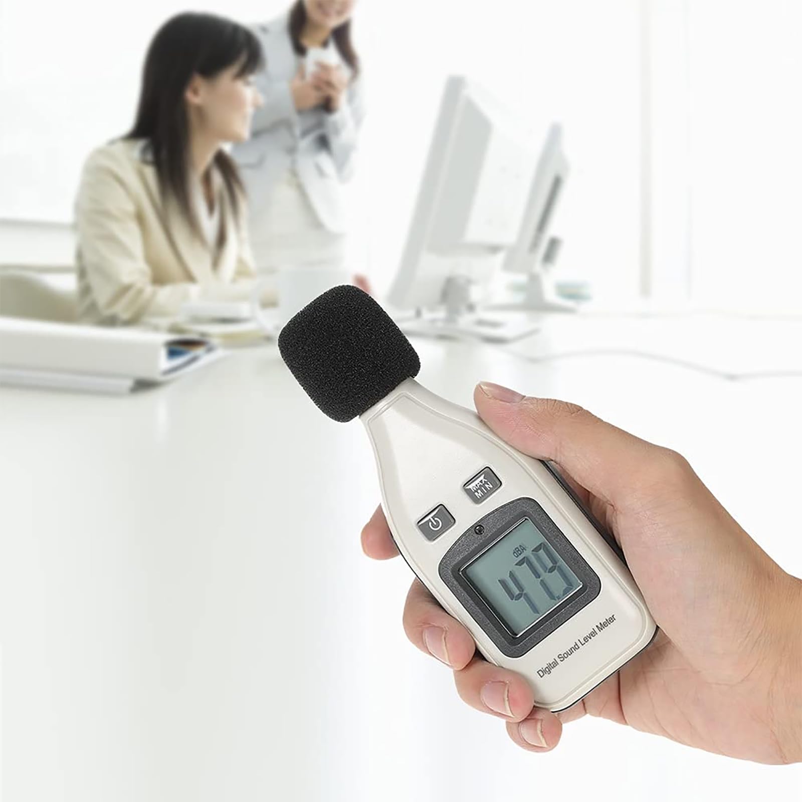 Cyfrowy Miernik Poziomu Dźwięku, Ręczne Narzędzie Pomiarowe Z Wyświetlaczem LCD, Zakres Pomiarowy Od 30 DB Do 130 DB, Funkcja Automatycznego Wyłączania Do Stosowania W Szkołach Warsztatowych