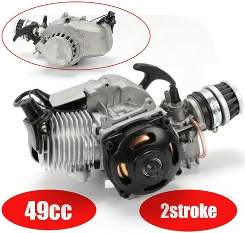 Miniatura 4 de Motor de 2 tiempos de 49 cc, kit de motor de motor, motor de arranque de tracción, motor de bicicleta motorizado, motor de 2 tiempos, motor ATV,
