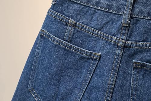 Jeans Preto Irregular Verão Feminino Streetwear, Preto, GG